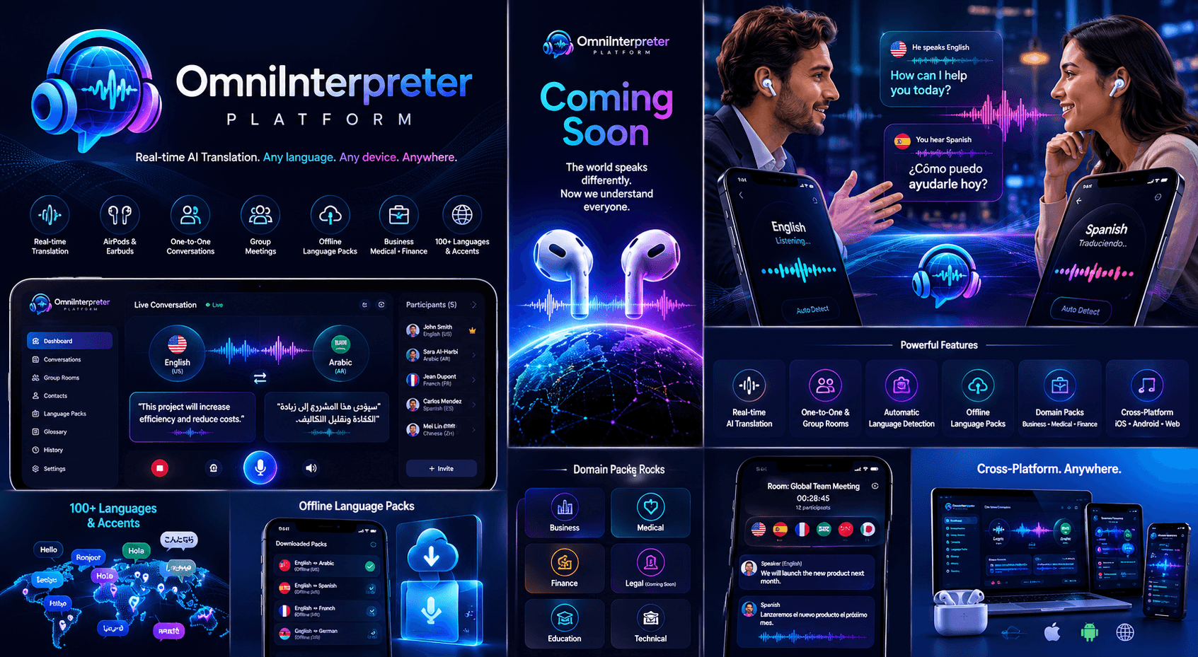 OmniInterpreter product preview panels